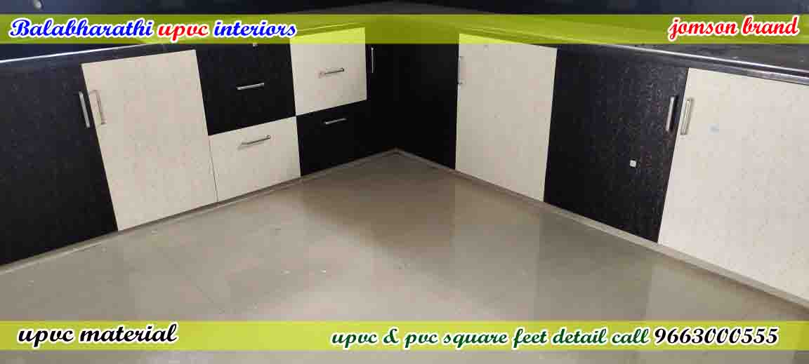 block and white color kitchen cabinets